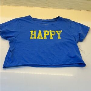 Prince Peter  'HAPPY' crop tshirt